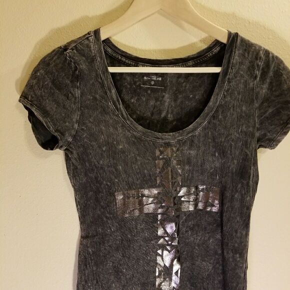 Express dark gray graphic cross tee - Picture 4 of 7